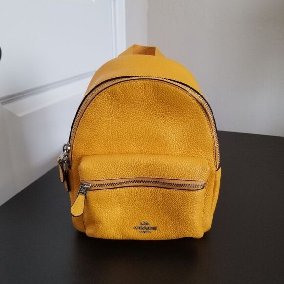 Coach Leather Mini Backpack - Picture 1 of 7